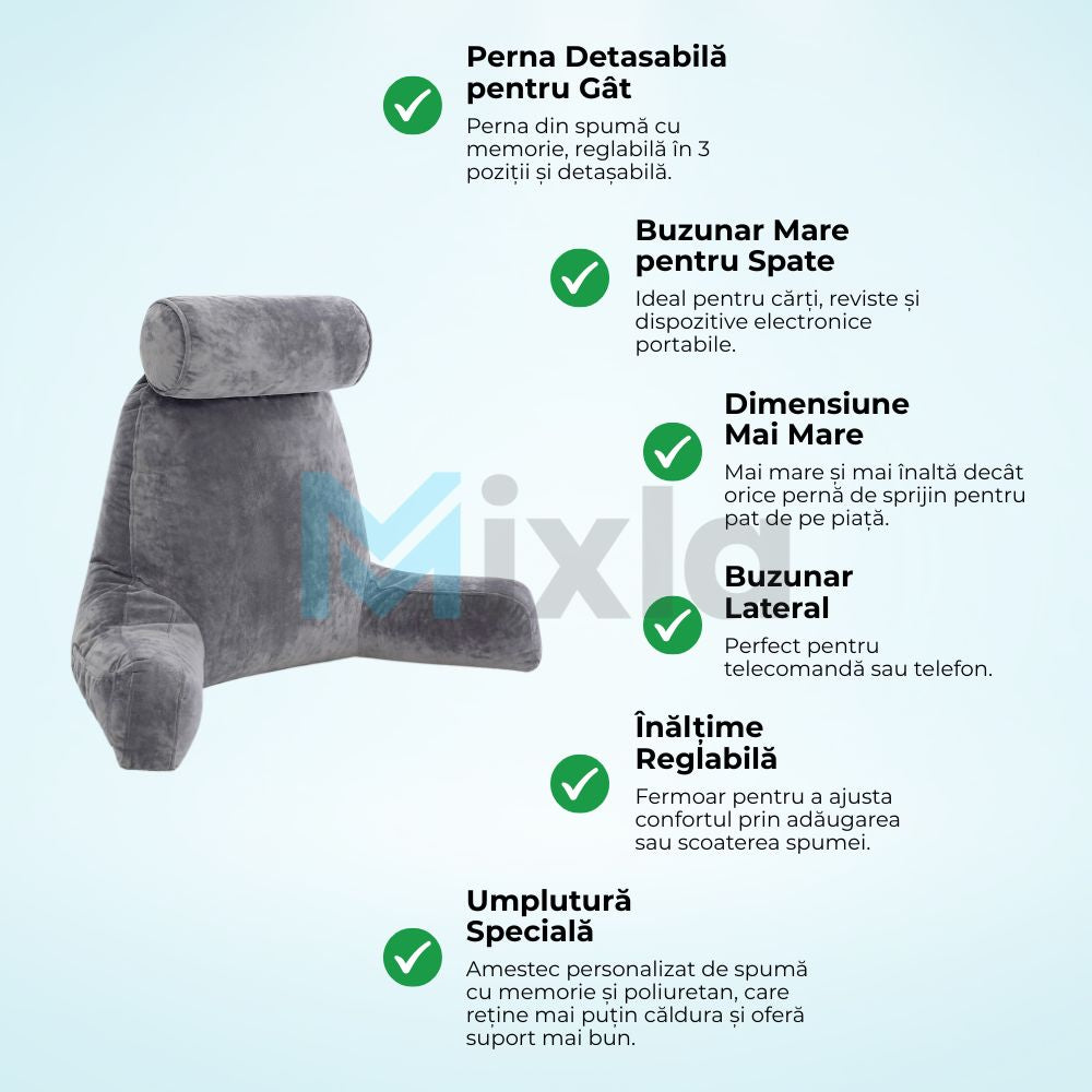 Perna de Relaxare pentru Citit, Lucrat si Odihna