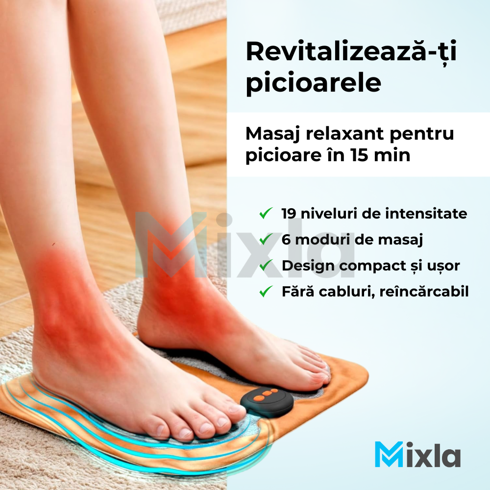 Placa de Masaj Picioare 3 in 1 pentru Circulatie si Neuropatie