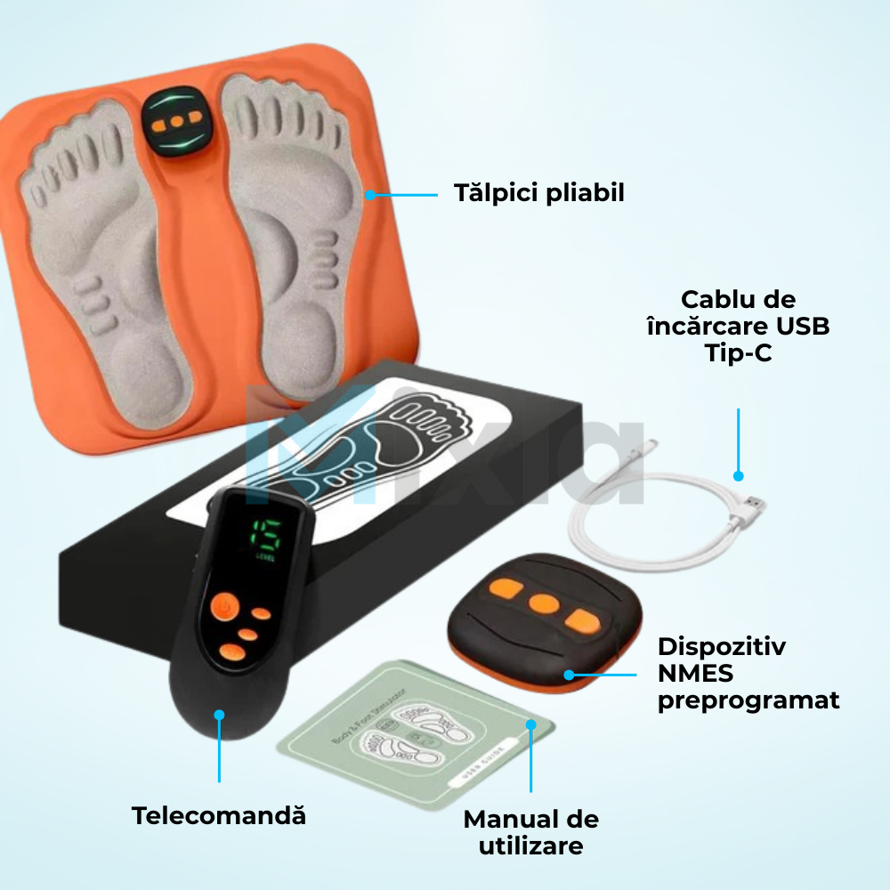 Placa de Masaj Picioare 3 in 1 pentru Circulatie si Neuropatie